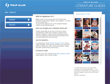 Tablet Screenshot of literatureguides.philipallan.co.uk